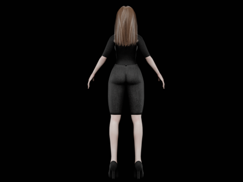 Basic teen woman V26520 Modelo 3D