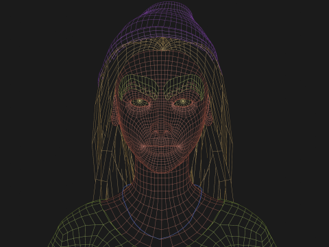 Classic young woman V27680 3D Model