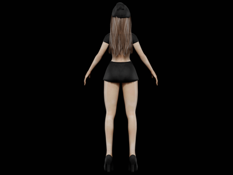 Classic young woman V27680 3D Model