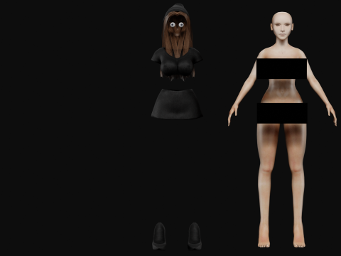 Classic young woman V27680 3D Model