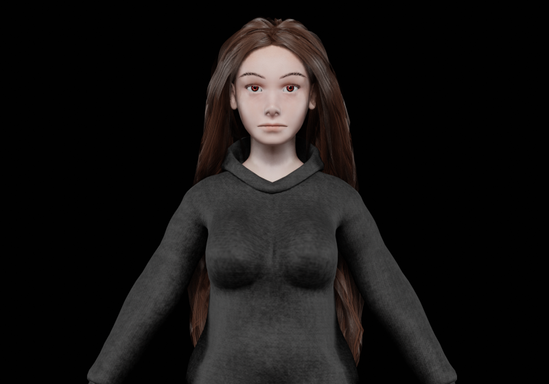 Cool sweet woman V36153 Modelo 3D .c4d .max .obj .3ds .fbx .stl .blend 