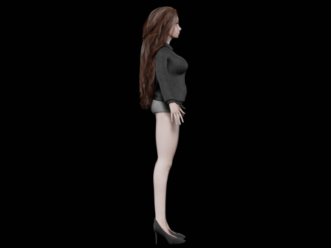 Cool sweet woman V36153 Modelo 3D