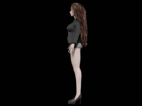 Cool sweet woman V36153 Modelo 3D