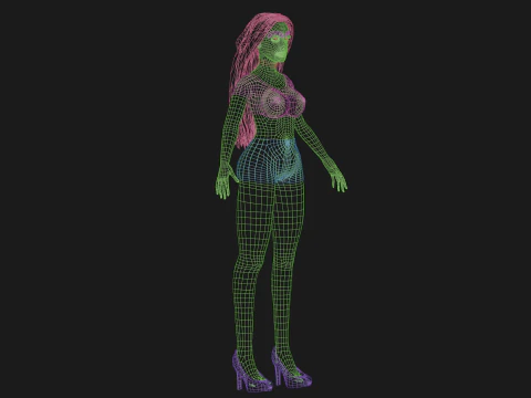 Cute pretty woman V27765 3D Model
