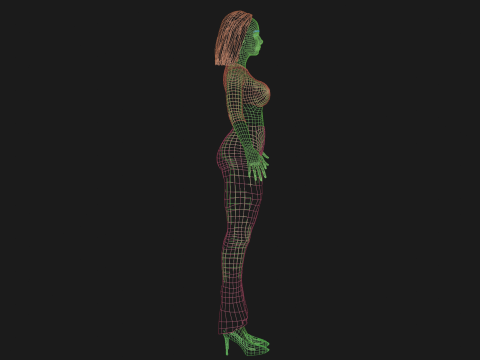 Cute sweet woman V26398 Modelo 3D