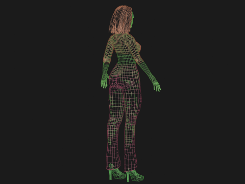 Cute sweet woman V26398 Modelo 3D