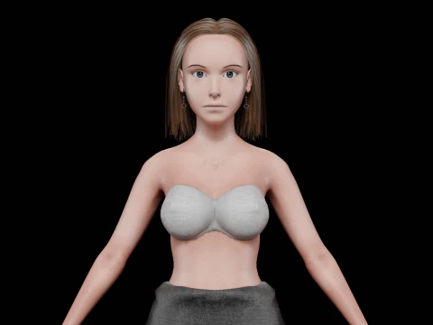 Jovem bonita V25351 Modelo 3D