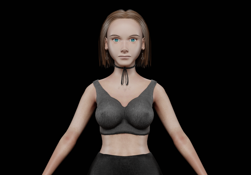 Pretty basic woman V26900 Modello 3D .c4d .max .obj .3ds .fbx .stl .blend 
