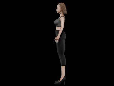 Pretty basic woman V26900 Modello 3D
