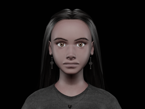 Pretty black woman V29059 Modelo 3D