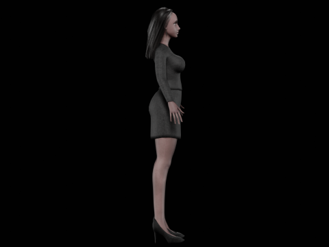 Pretty black woman V29059 Modelo 3D