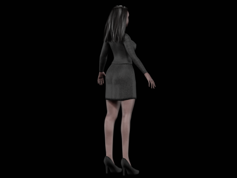 Pretty black woman V29059 Modelo 3D
