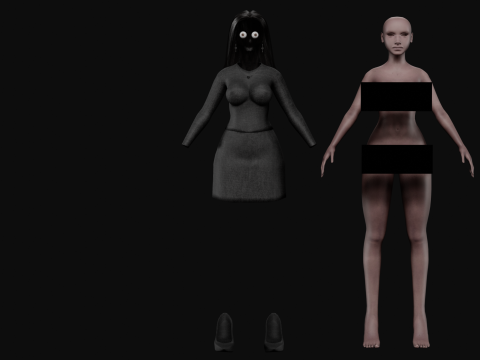 Pretty black woman V29059 Modelo 3D