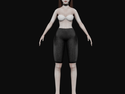 Pretty cool woman V24788 Modelo 3D