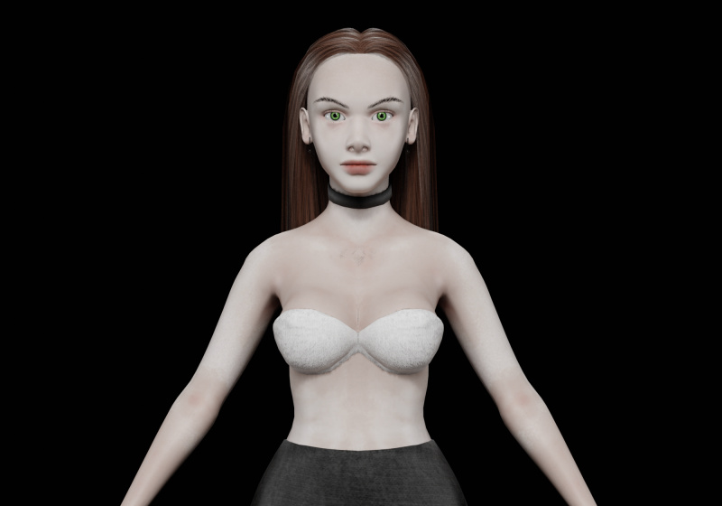 Pretty cool woman V24788 Modelo 3D .c4d .max .obj .3ds .fbx .stl .blend 