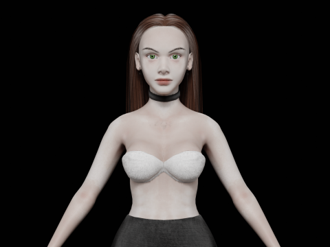 Pretty cool woman V24788 3D मॉडल