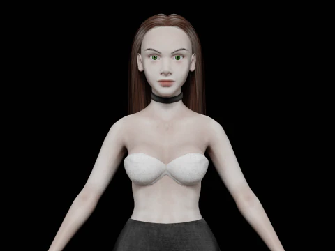 Olduk&ccedil;a havalı kadın V24788 3D Model