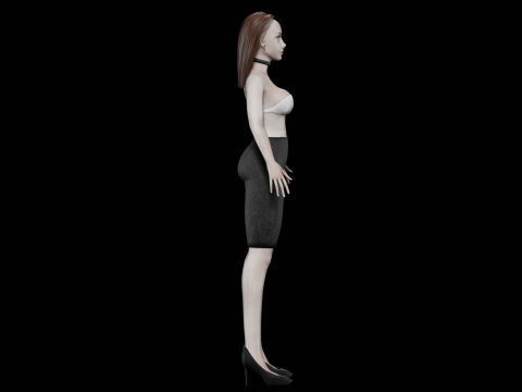 Pretty cool woman V24788 Modelo 3D