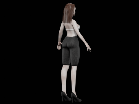 Pretty cool woman V24788 Modelo 3D