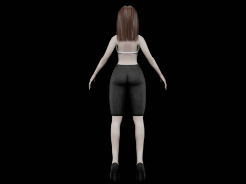 Pretty cool woman V24788 Modelo 3D