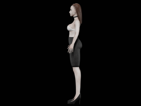 Pretty cool woman V24788 Modelo 3D