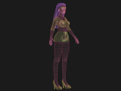 बहुत आकर्षक महिला V25620 3D मॉडल