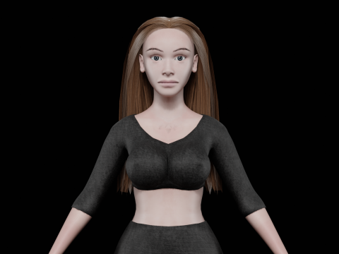 Pretty hot woman V25620 3D मॉडल