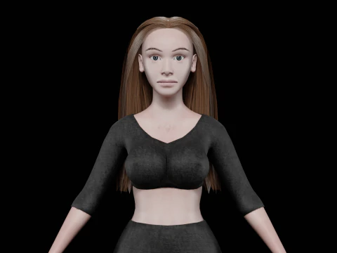 꽤 섹시한 여자 V25620 3D 모델