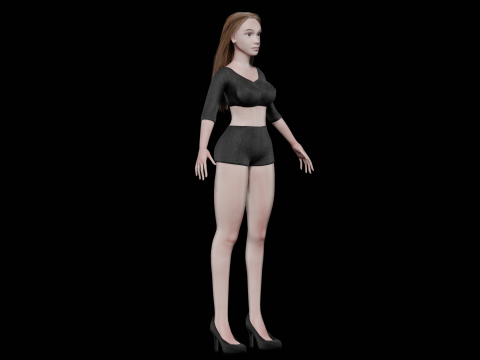 Pretty hot woman V25620 3D मॉडल