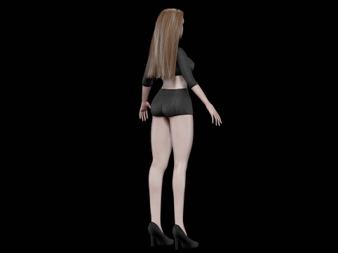Pretty hot woman V25620 3D मॉडल