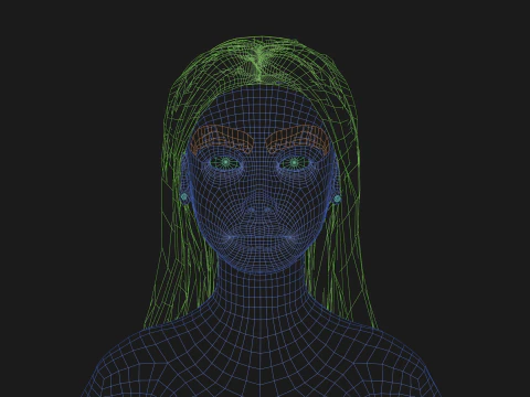 かわいいパーティーウーマン V27438 3Dモデル