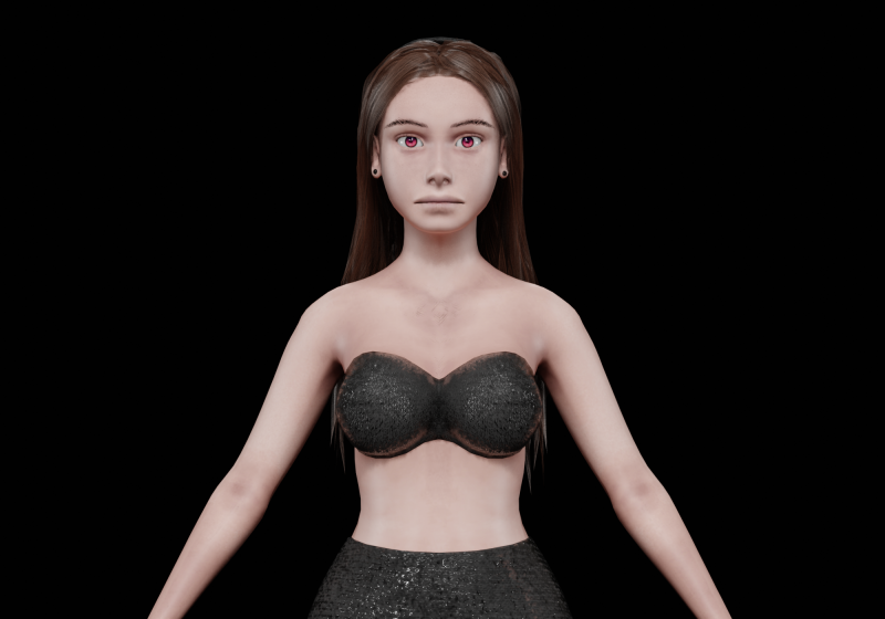 Pretty party woman V27438 Modèle 3D .c4d .max .obj .3ds .fbx .stl .blend 