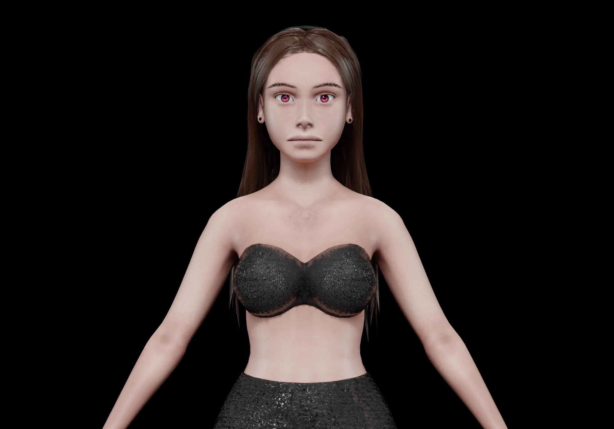 かわいいパーティーウーマン V27438 3Dモデル .c4d .max .obj .3ds .fbx .stl .blend 