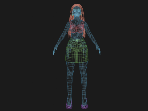 Pretty standard woman V30786 Modello 3D