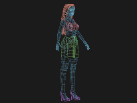 Pretty standard woman V30786 Modello 3D