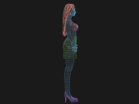 Pretty standard woman V30786 Modello 3D