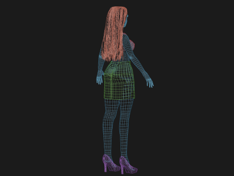 Pretty standard woman V30786 Modello 3D