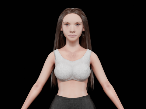 Pretty standard woman V30786 3D मॉडल