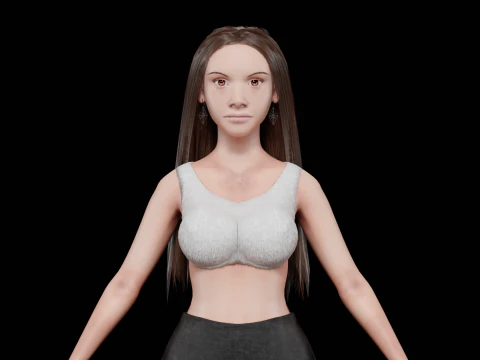 Mulher bastante normal V30786 Modelo 3D