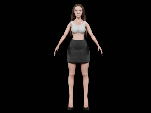 Pretty standard woman V30786 Modello 3D