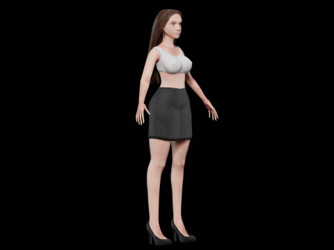 Pretty standard woman V30786 Modello 3D