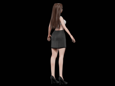 Pretty standard woman V30786 Modello 3D