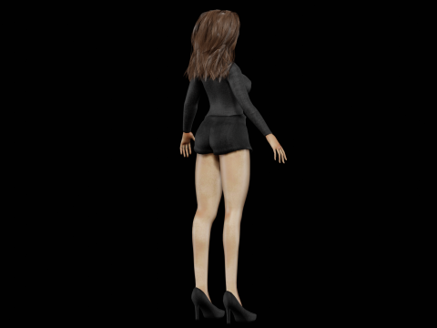 Pretty sweet woman V32164 3D 모델