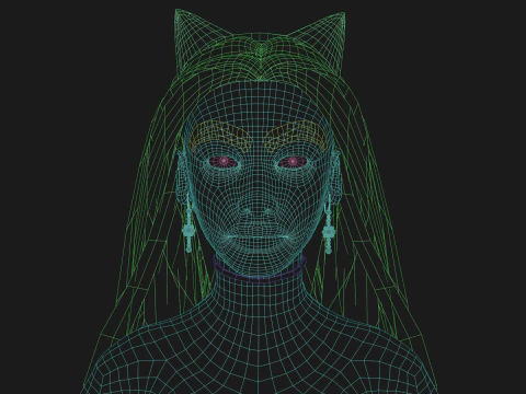 Linda mulher branca V29865 Modelo 3D