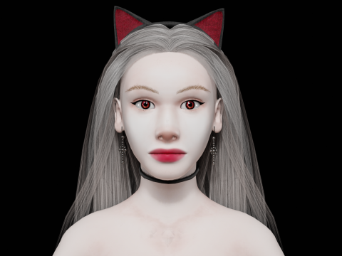 Pretty white woman V29865 3D Модель
