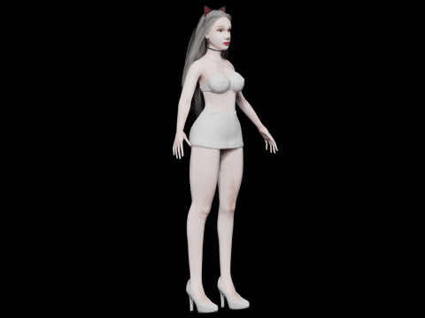 Pretty white woman V29865 3D Модель