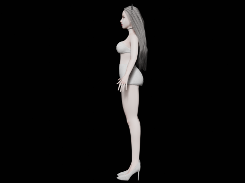 Pretty white woman V29865 3D Модель