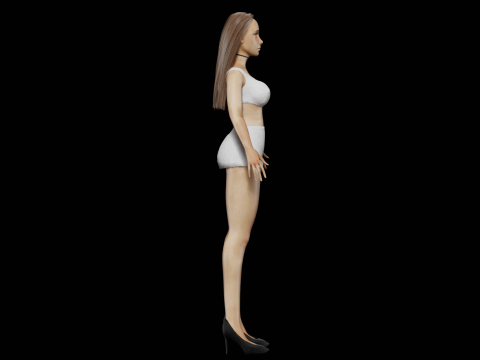 Pretty young woman V25584 3D मॉडल
