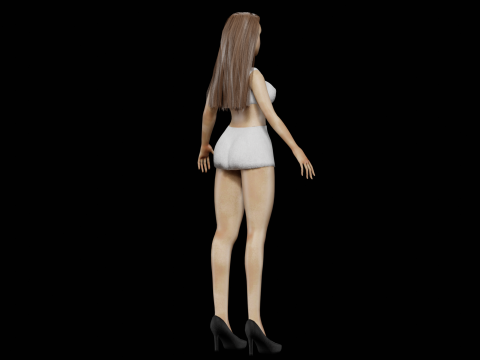 Pretty young woman V25584 3D मॉडल