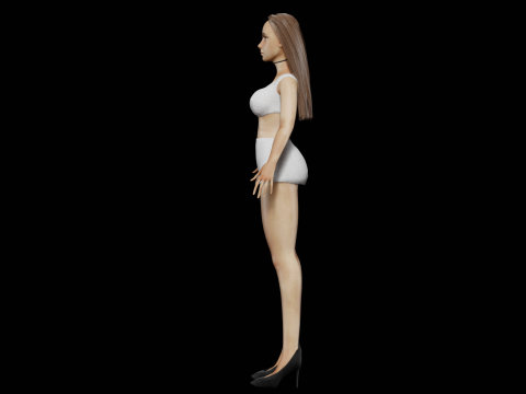 Pretty young woman V25584 3D मॉडल